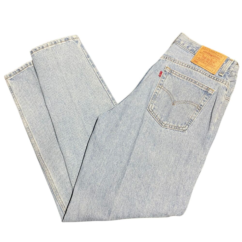 Levi’s 550 Relaxed Fit Light‑Wash Denim Jeans – Size 34x33